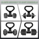 Steel Dumbbell to Kettlebell Converter Handle