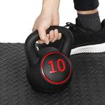 Saicool 3-Piece Kettlebell Set with Storage Rack