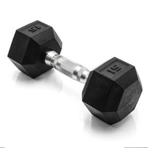 CAP Barbell 15 LB Coated Hex Dumbbell