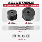 Yes4All 40.02 lbs Adjustable Dumbbell Set