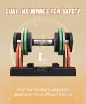 Adjustable 22.5LB Dumbbell Set for Home Gym
