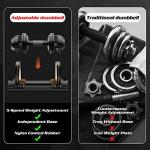 Adjustable 22lbs Dumbbell Set for Strength Training