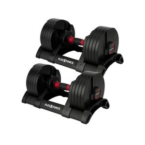 Core Fitness® Adjustable Dumbbell Weight Set by Affordable Dumbbells - Space Saver - Dumbbells for Your Home