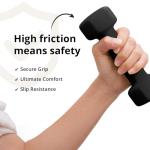 Portzon Weights Dumbbells 10 Colors Options Compatible with Set of 2 Neoprene Dumbbells Set,1-15 LB, Anti-Slip, Anti-roll, Hex Shape