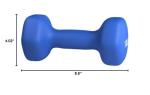 Amazon Basics Neoprene Dumbbell Hand Weights, 10 Pound, Pair, Navy Blue