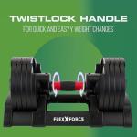 Core Fitness® Adjustable Dumbbell Weight Set by Affordable Dumbbells - Space Saver - Dumbbells for Your Home