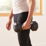 Amazon Basics Rubber Hex Dumbbell Hand Weight, 20 Pounds, Single, Black