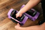 PowerBlock Sport 24 Adjustable Dumbbells, 3-24 lb. Durable Steel, Innovative At Home Workout Equipment, Sold in Pairs, Blue
