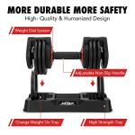 25/55 lbs Pair Adjustable Dumbbells Set, Dumbbells with Anti-Slip Metal Handle for Exercise & Fitness Fast Adjust Weight for Full Body Workout Fitness