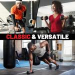 PAPABABE Dumbbell Set Rubber Encased Hex Dumbbell Free Weights Dumbbells Set Home Weight Set- 195 lb Set (Pair of 5, 12.5, 15, 17.5, 22.5, 25 lb with Rack)