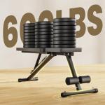 Adjustable Workout Bench for Home Gym, Foldable Weight Bench for Dumbbell Exercise Full Body Workout, Incline Decline Gym Bench for Fitness Strength Traning