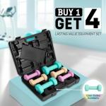 Yes4All Dumbbell Neoprene Set With Case, Weights Dumbbells Set & Hand – 2,3,5 lbs