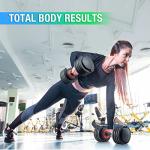 25/55 lbs Pair Adjustable Dumbbells Set, Dumbbells with Anti-Slip Metal Handle for Exercise & Fitness Fast Adjust Weight for Full Body Workout Fitness