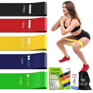TechStone 5-Pack Resistance Bands for Home Workouts