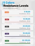 Colorful Resistance Bands Set for Workouts