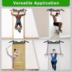 Heavy Duty Wall Mounted Pull Up Bar with Hooks