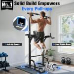 Sportsroyals Power Tower Dip Station for Home Gym