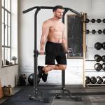 SogesHome Adjustable Power Tower Pull Up Dip Station