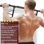 Pull Up Bar for Doorway with Ergonomic Grip