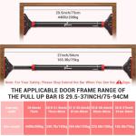 Adjustable Doorway Pull Up Bar - Max 440 lbs