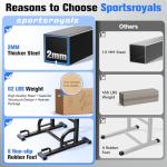 Sportsroyals Power Tower Dip Station for Home Gym