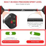 Adjustable Doorway Pull Up Bar - Max 440 lbs