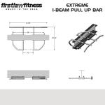 Extreme I-Beam Pull Up Bar - 600 LBS Limit