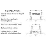 Ceiling Mount Pull Up Bar for Joists