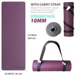 Extra Thick Non-Slip Yoga Mat with Strap