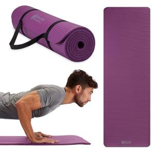 Gaiam Essentials Thick Yoga Mat with Strap