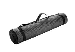 Extra Thick Yoga Mat with Carrying Strap, Black
