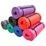 Extra Thick Pink Anti-Tear Yoga Mat with Strap