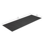 Extra Thick Yoga Mat with Carrying Strap, Black