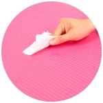 Extra Thick Pink Anti-Tear Yoga Mat with Strap