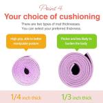 Primasole High-Density Yoga Mat with Carry Strap