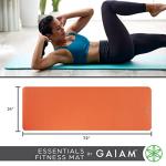 Gaiam Essentials Thick Yoga Mat with Strap