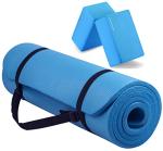 Fitvids Extra Thick Anti-Tear Yoga Mat with Strap