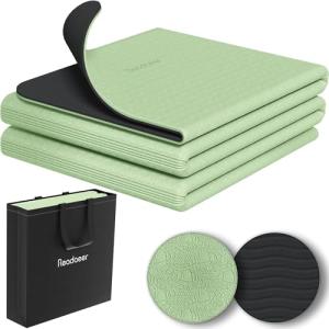 Readaeer Foldable 6mm Yoga Mat with Carry Bag