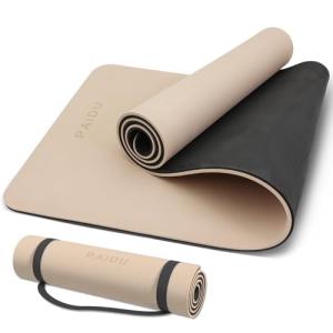 Non-Slip Extra Thick Yoga Mat with Strap