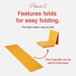 Lightweight Folding Yoga Mat for Travel and Workouts