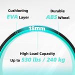 Back Roller Wheel Set with 2 Yoga Blocks