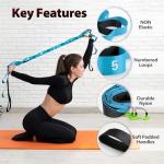Acozycoo Yoga Stretch Strap with 10 Loops