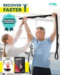 Ctrl Sports Non-Elastic Yoga Stretching Strap with Loops