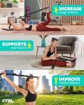 Ctrl Sports Non-Elastic Yoga Stretching Strap with Loops