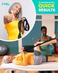 Ctrl Sports Non-Elastic Yoga Stretching Strap with Loops