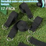 12 Yoga Straps for Stretching and Pilates