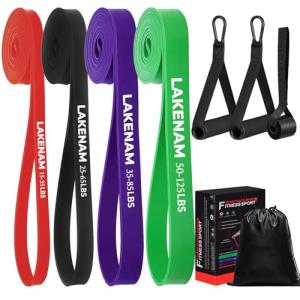 Lakenam Resistance Bands Set with Handles and Anchor