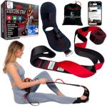 Red Stretching Strap with Loops for Mobility