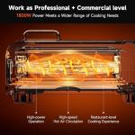 Kitchen Elite 15 in 1 Digital Toaster Oven Air Fryer Combo with Touch Panel and 12 Inch Pizza Capacity, Stainless Steel, Silver