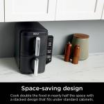 Ninja Air Fryer, 8 QT DoubleStack 2-Basket, Space Saving Design, Feeds up to 6 People, 6-in1 Air Fryer, Roast, Bake & More, Easy to Clean, Dishwasher Safe Parts, SL201C (Canadian Version)